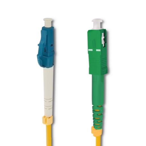 Qoltec prepojovací kábel z optických vlákien LC/UPC - SC/APC | Singlemode | 9/125 | 3 m