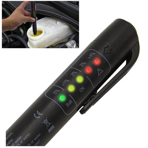 TESTER MERAČA BRZDOVEJ KVAPALINY DOT 3 4 5 LED