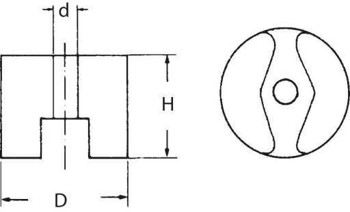 FORTIS AlNiCo magnetický gombík 19,1x12,7mm