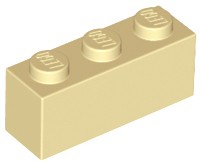 LEGO 3622 BRICK 1x3 piesok NOVINKA (15g) 12 ks.