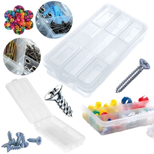 Zásobník na skrutky a skrutky Organizér 180x90x35 mm
