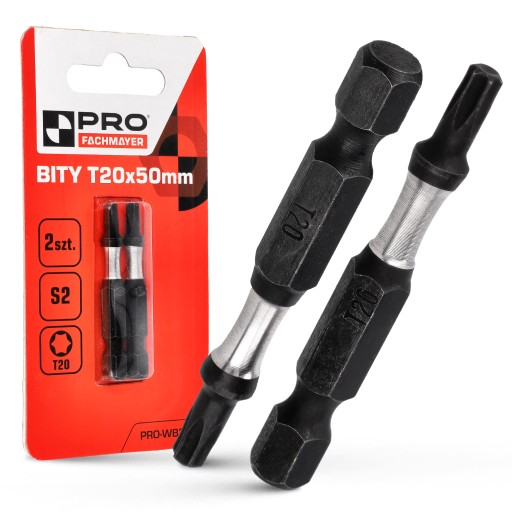 Nárazový bit Nárazové bity TX20 50mm | Nárazový bit pre skrutkovač 2 ks.