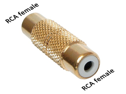 RCA/CINCH konektor zásuvka-zásuvka HQ GOLD VITALCO