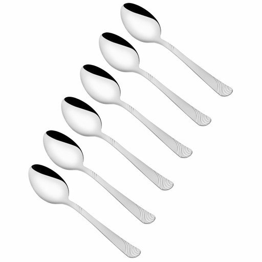 TADAR ERIE SET 6 X KÁVOVÁ LYŽIČKA PRE 6 OSÔB, LESKLÁ NEREZ