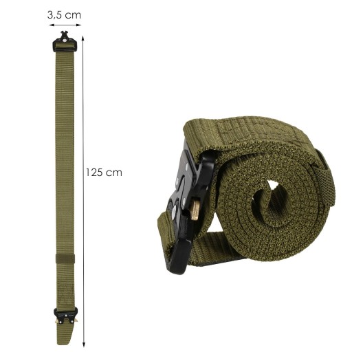 TACTICAL MILITARY SURVIVAL VOJENSKÝ Opasok QR BUCKLE pevný opasok na nohavice