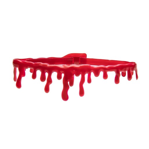 Krvavý choker náhrdelník BLOOD WOUND HALLOWEEN