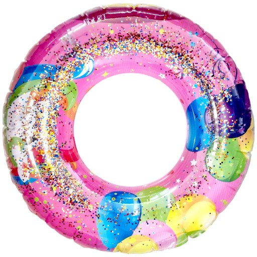 PLAVECKÉ KOLESO PRE DETI JEDNOROŽEC GLITTER 70CM - BEZPEČNÉ A