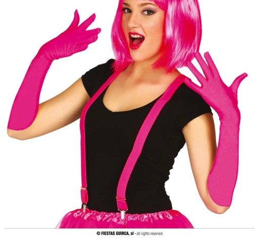 Neónovo ružové disco podväzky