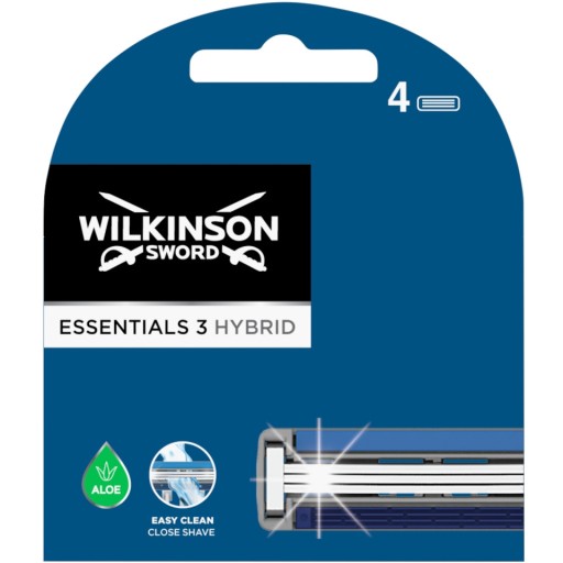4x WILKINSON Essentials 3 náplne do hybridných nožov