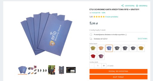 OCHRANNÉ POUZDRO RFID KREDITNÁ KARTA + DARČEKY ZADARMO
