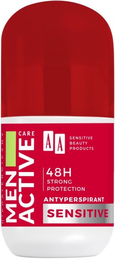 AA Men Active Antiperspirant roll-on sensitive 50