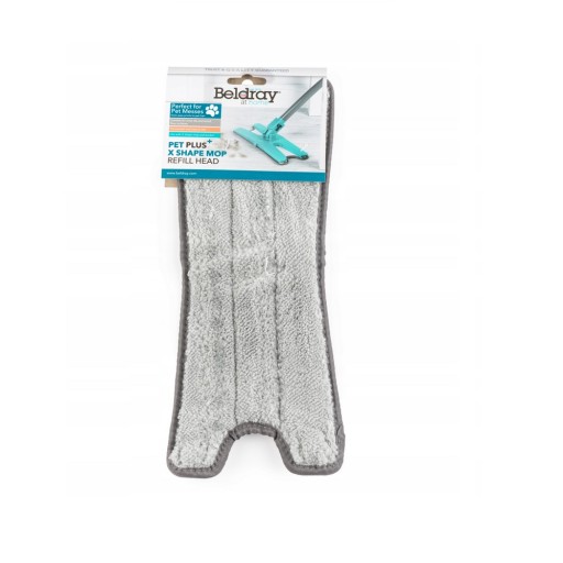 BELDRAY Náplň do mopu, mikrovlákno PET Plus X Shape Mop