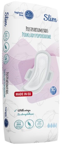 Akuku popôrodné vložky Slim wings 10 kusov