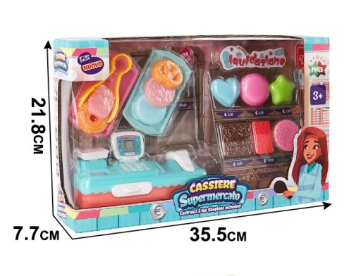 Hračka pokladníka supermarketu so sušienkami 3+