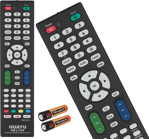 UNIVERZÁLNE DIAĽKOVÉ OVLÁDANIE PRE LCD/LED TV BATERIE NETFLIX YOUTUBE ZDARMA
