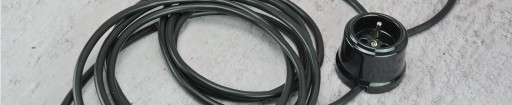 Čierny kábel, čierny povrchový kábel 3x1,5mm LOFT