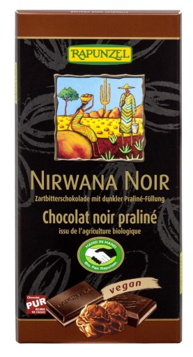 Nirvana Hľuzovková čokoláda 100g - Rapunzel