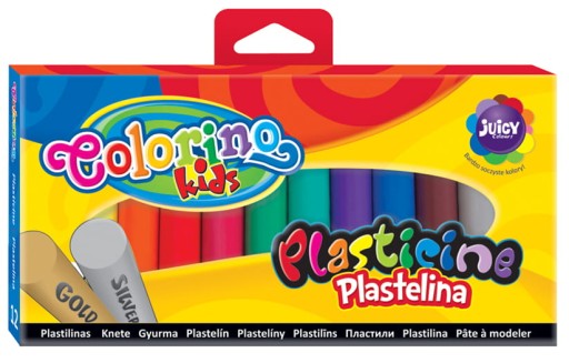 Colorino plastelína 12 ks Zlatá + Strieborná