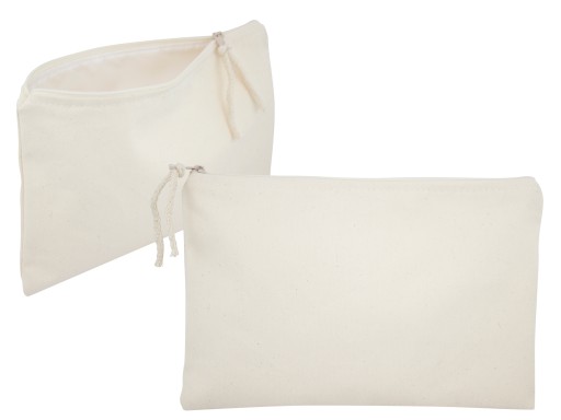 EKO bavlnená cestovná kozmetická taštička 25x16cm 220g s vrecúškom na zips