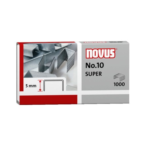 NOVUS ČÍSLO 10 ŠTÍTOK ZOŠÍVANIE DO 30 STRÁN 1000 KS