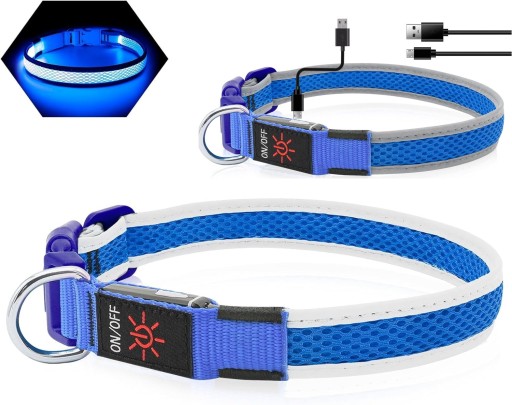 LED GOLÍK PRE PSA Veľkosť L MODRÁ DO 60 CM