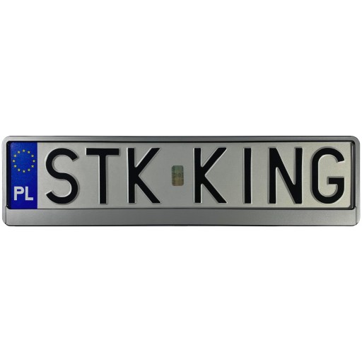 Rám na ŠPZ na STRIEBORNÉ AUTO SO SCHVÁLENÍM PL DE EU