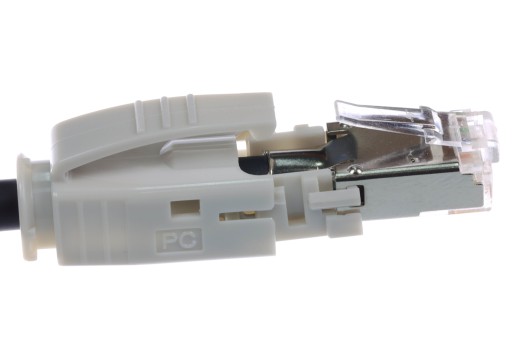 Telegartner Zástrčka s krytom RJ45 6A FTP šedá