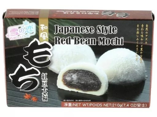 Mochi, ryžové koláčiky s fazuľou adzuki 210g