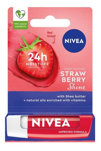 Nivea Lip Care Strawberry ošetrujúci rúž 4 g