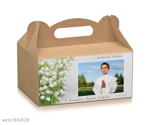 Remeselné krabičky na tortu s fotkou dieťaťa + personalizácia