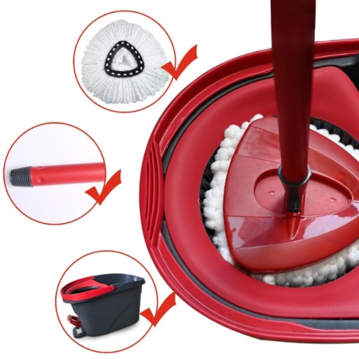 RÚČKA NA OTOČNÝ MOP VILEDA WRING&CLEAN TURBO, TROJUHOLNÍKOVÝ RÁM