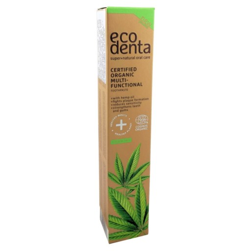 BEZFLUORIDOVÁ ZUBNÁ PASTA BIO KONOPNÝ OLEJ ECODENTA 75ml