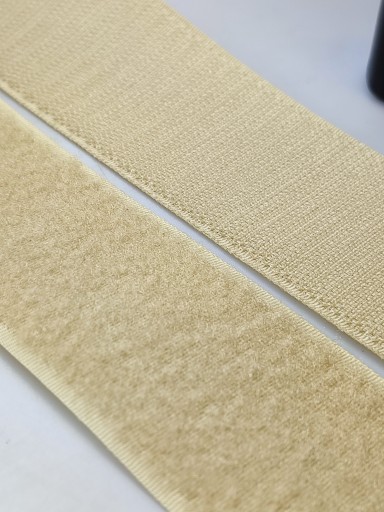 Páska na suchý zips 30 mm BÉŽOVÁ 1 METER sada