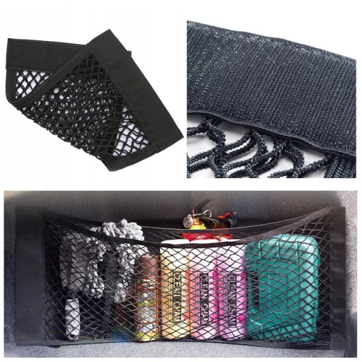 SIEŤOVÝ ORGANIZÁTOR DO KUPU DO AUTA VELCRO 70X35