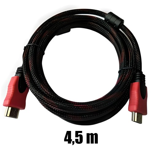 HDMI KÁBEL FULL HD UHD 4K 3D VYSOKORYCHLOSTNÝ KÁBEL 4,5M