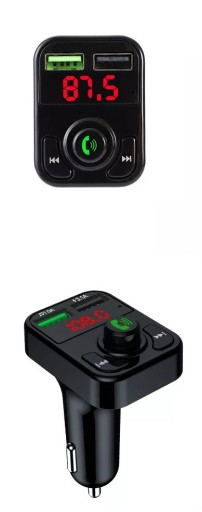 FM TRANSMITER Bluetooth 2xUSB MP3 SD nabíjačka