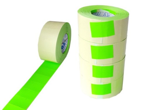 DVOJRADOVÁ ETIKOVACIA PÁSKA - 26x16 ZELENÁ