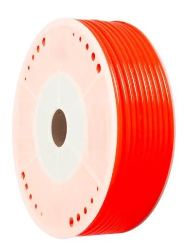 8 mm kábel, červená polyuretánová pneumatická hadica