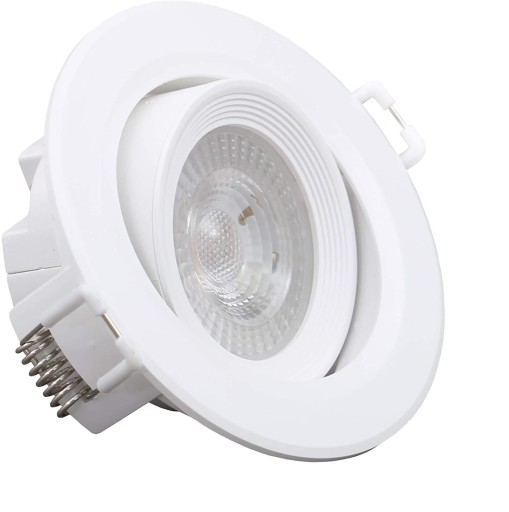ZAPUSTENÉ SVETLO - OČKO - SKLOPNÉ - BIELY - LED 4W