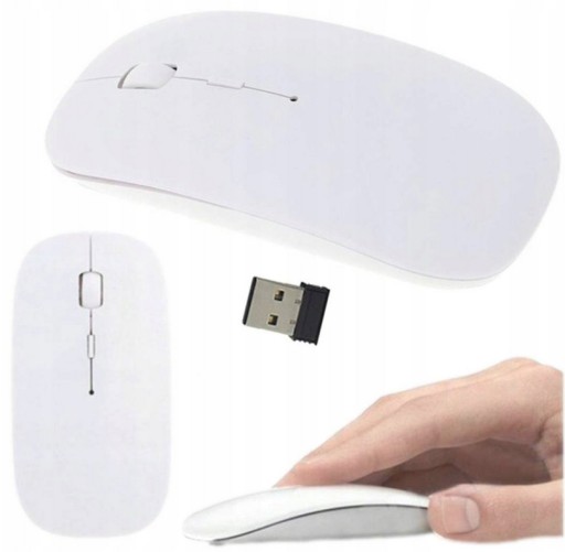 BEZDRÔTOVÁ TENKÁ MYŠ, USB OPTICKÁ WIFI MYŠ