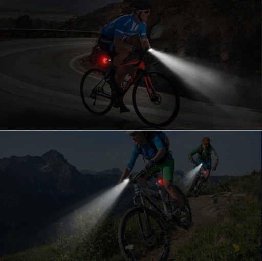 LED PREDNÁ BICYKLOVÁ LAMPA NA RIADITEĽKÁ PREDNÁ BICYKELOVÁ BATÉRIA USB KÁBEL