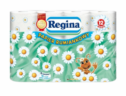 REGINA Toaletný papier Harmanček, 12 roliek, silný