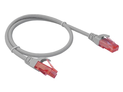 Cat.6 UTP patch kábel RJ45-RJ45 1:1 Cu AWG26 sivý 0,5m