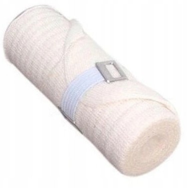 Elastický podporný obväz BANDAGE 12cm x 5m s elastoBAND FLEX CLAMP