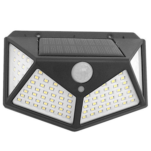 VÝKONNÁ SOLARNÁ LAMPA NA BALKÓN 100LED SNÍMAČ