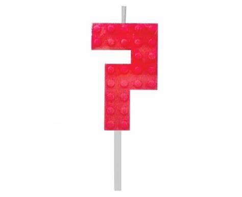 Narodeninové sviečkové lego bloky s číslami 123456789