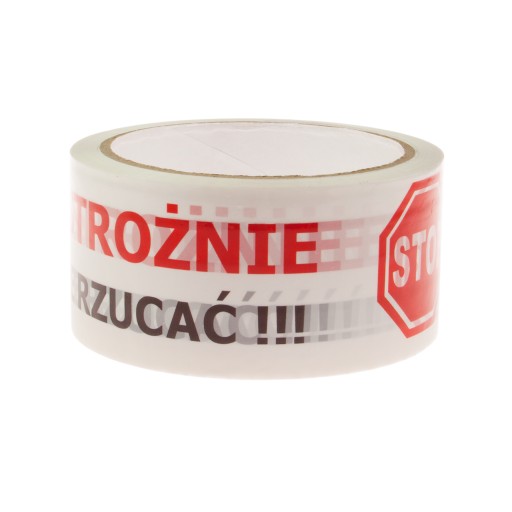 BALIACA PÁSKA s potlačou NEVHAĎTE OPATRNE STOP 48/50Y