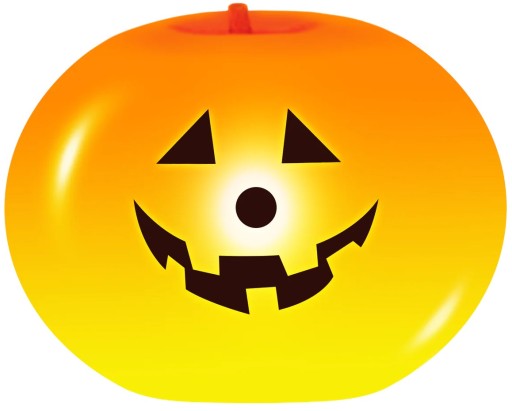 LED BALÓNY NA HALLOWEEN V TVAROVOM TEKVICI OSVETLENIE, ORANŽOVÉ S POTLAČOU