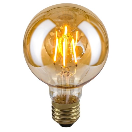 LED žiarovka E27 G80 2W DEKORATÍVNA GUĽOVÁ vlákno