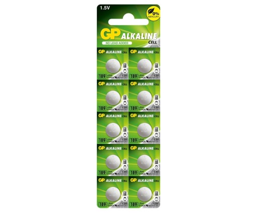 Alkalická hodinková batéria AG10/LR54 GP B10 1,5V